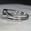 Natural Australian Opal Silver Ring - Size 8.5