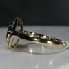 Natural Australian Boulder Opal and Diamond  Gold Ring - Size 7.75
