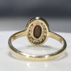 Natural Australian Boulder Opal and Diamond Gold Ring - Size 7.75