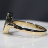 Natural Australian Boulder Opal and Diamond Gold Ring - Size 7