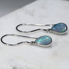 Natural Australian Boulder Opal  Silver  Earring