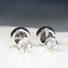 Natural Australian Boulder Opal  Silver  Stud Earring