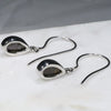Natural Solid Australian Boulder Opal  Silver  Earring