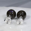 Natural Australian  Boulder Opal Silver Stud Earring