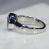 Australian  Solid Boulder Opal Silver Ring - Size 6.25