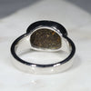 Australian Solid Boulder Opal Silver Ring - Size 7.25