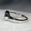 Australian Solid Boulder Opal Silver Ring - Size 9.5