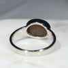 Australian Solid Boulder Opal Silver Ring - Size 9