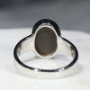 Australian Solid Boulder Opal Silver Ring - Size 7.5