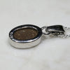 Natural Australian Boulder Opal  Silver Pendant with Silver Chain (10mm x 7mm) Code -SPA26