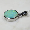 Natural Australian Boulder Opal  Silver Pendant with Silver Chain