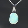 Natural Australian Boulder Opal  Silver Pendant with Silver Chain
