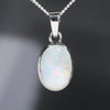 Natural Australian Boulder Opal  Silver Pendant with Silver Chain