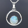 natural ocean silver pendant