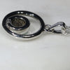 Natural Australian Boulder Opal Silver Pendant with Silver Chain