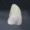 Natural opal snow white pendant