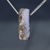 Natural Australian Boulder Opal  Pendant with Silver Chain