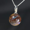 Natural opal matrix planet pendant
