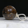Australian Boulder Opal Silver Loop Pendant with Silver Chain