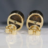 Natural Australian Boulder Opal 18k Gold Earrings