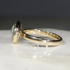 Natural Australian Boulder Opal and Diamond Gold Ring - Size 7