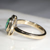 Natural Australian Boulder Opal and Diamond Gold Ring - Size 6 Code -GR601