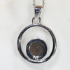 Natural Australian Boulder Opal Silver Pendant with Silver Chain