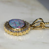 Anniversary Opal Pendant Side View