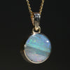 Natural Australian  Boulder Opal Gold Pendant