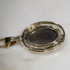 Natural Australian White Boulder  Opal  and Diamond Gold Pendant Code -GP095