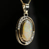 Australian Honey Boulder Opal Pendant Side View