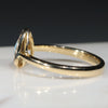Australian Solid Boulder Opal and Diamond Gold Ring -Size 6.25