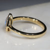 Australian Solid Boulder Opal and Diamond Gold Ring -Size 6.25