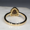 Australian Solid Boulder Opal and Diamond Gold Ring -Size 6.25