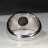 Natural Boulder Opal Mens Silver Ring -Size 8.75