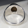 Natural White Boulder Opal Mens Silver Ring -Size 12.5