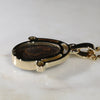 Natural Australian Boulder  Opal  and Diamond Gold Pendant