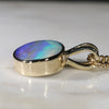 Natural Australian  Boulder Opal Gold Pendant
