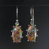 Natural Australian Boulder Matrix Opal Earrings