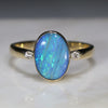 Natural Green Blue Boulder Opal