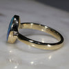 Natural Australian Opal and Diamond Gold Ring  Size 7 Code -GR702