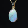 Natural Australian  Boulder Opal Gold Pendant