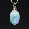 Natural Australian  Boulder Opal Gold Pendant