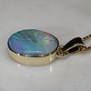 Natural Australian  Boulder Opal Gold Pendant