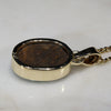 Natural Australian  Boulder Opal Gold Pendant