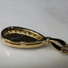 Natural Australian Boulder Opal and Diamond 18k Gold Pendant