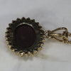 Beautiful  Natural  Australian Boulder  Opal  and Diamond Gold Pendant Code -GP111