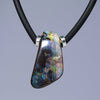 Natural opal contemporary magnetic pendant