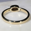 Natural Australian Boulder Opal and Diamond Gold Ring Size 6.25