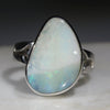 Natrual Boulder Opal  Adjustable Ring Size Silver Ring